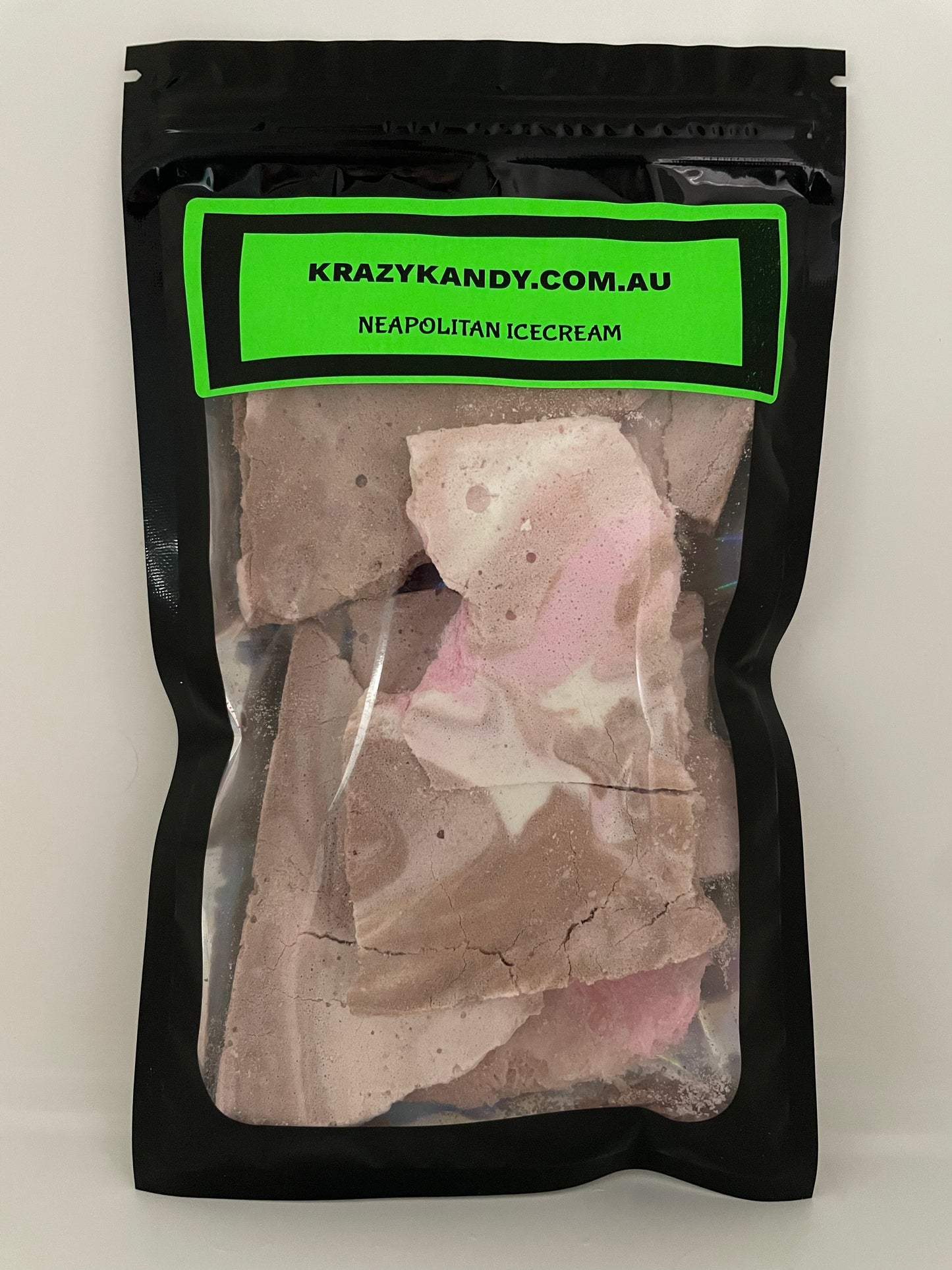 Freeze dried Neapolitan icecream