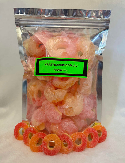 Freeze dried Peach rings - Large